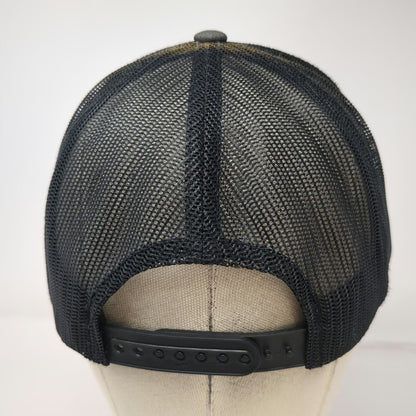 Whiskey Bent Hat Company Trucker Hat Black One Size Rope Mesh Back Logo Snapback