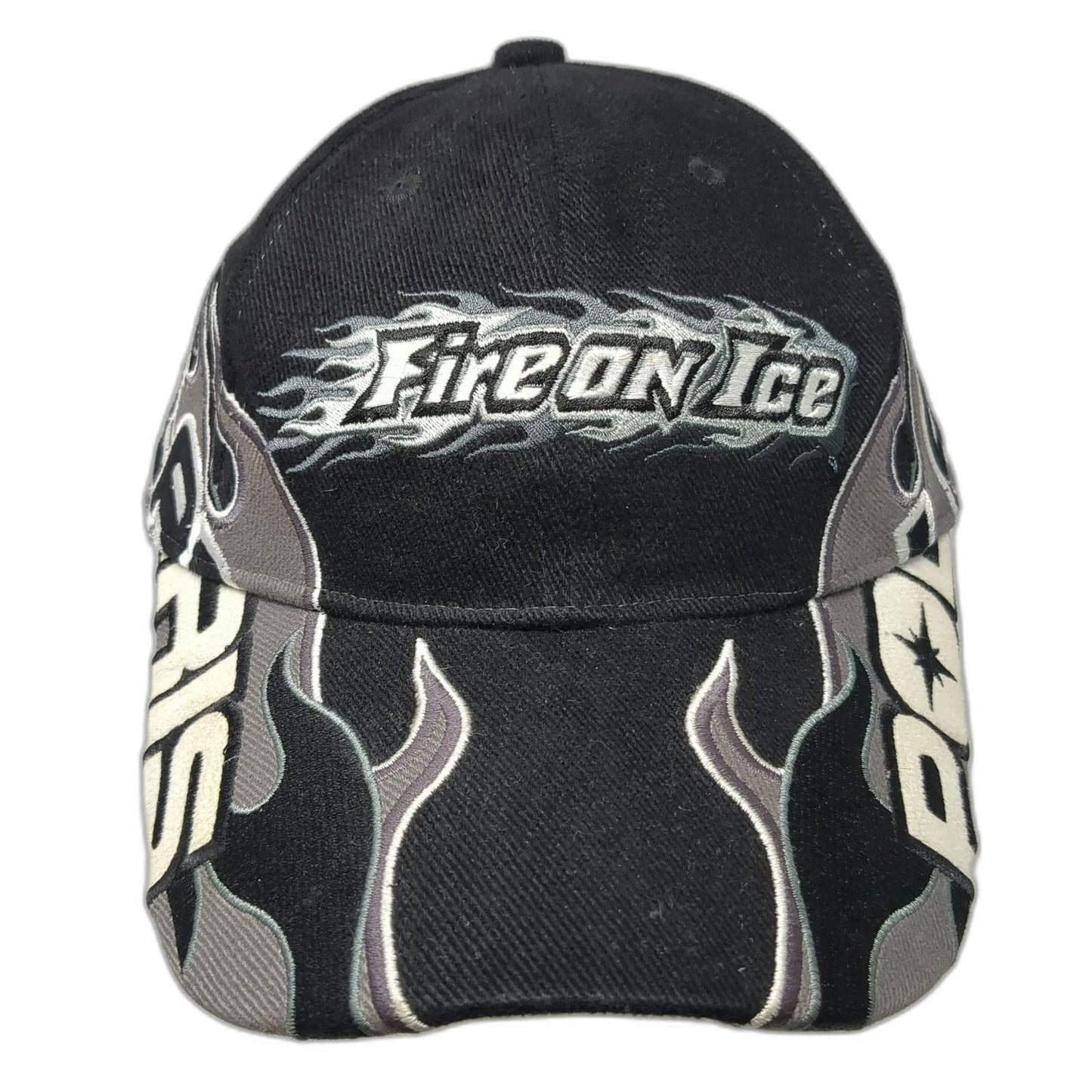 Polaris Fire on Ice 50th Anniversary Black Baseball Cap One Size Strapback