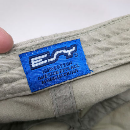 ESY Baseball Cap Beige One Size Embroidered Miami Slideback Cotton Strap Hat