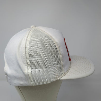 Hanes 5 Panel White Red Green One Size Snapback Mesh Hat Dovex Commodities Corp