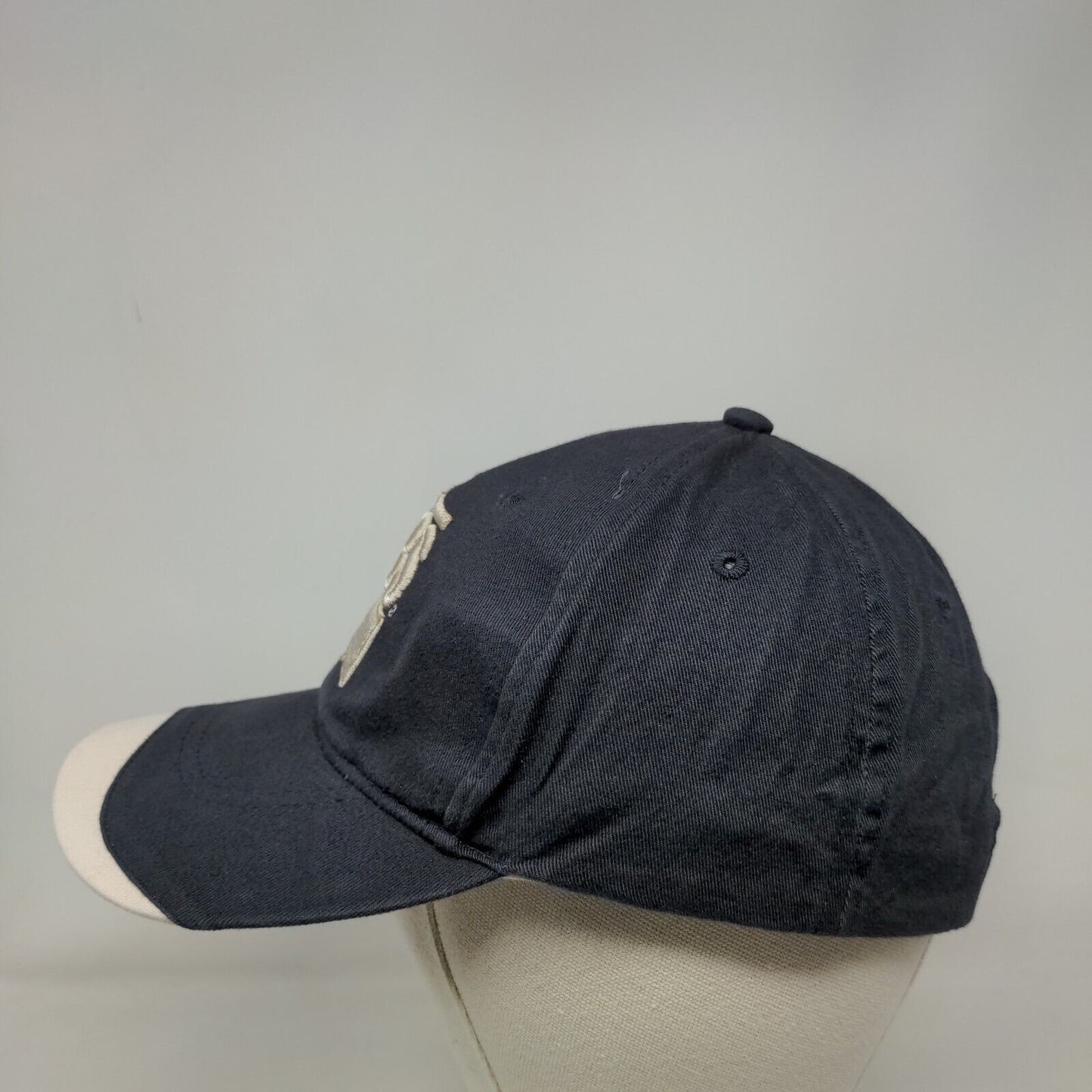 ABS Strapback Hat Blue One Size Embroidered Adjustable Cap America