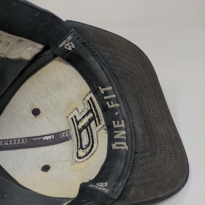 Purdue Boilermakers Fitted Hat Gray OSFA Embroidered Logo Top of the World NCAA