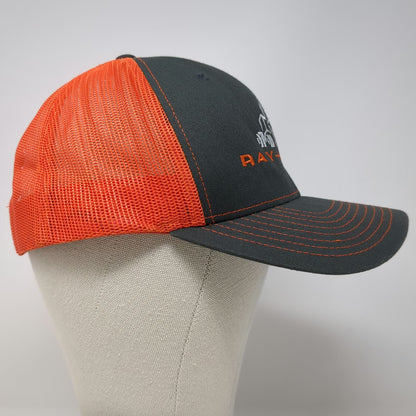 Richardson Trucker Hat Gray Orange One Size Mesh Snapback Ray-Mont Logistics