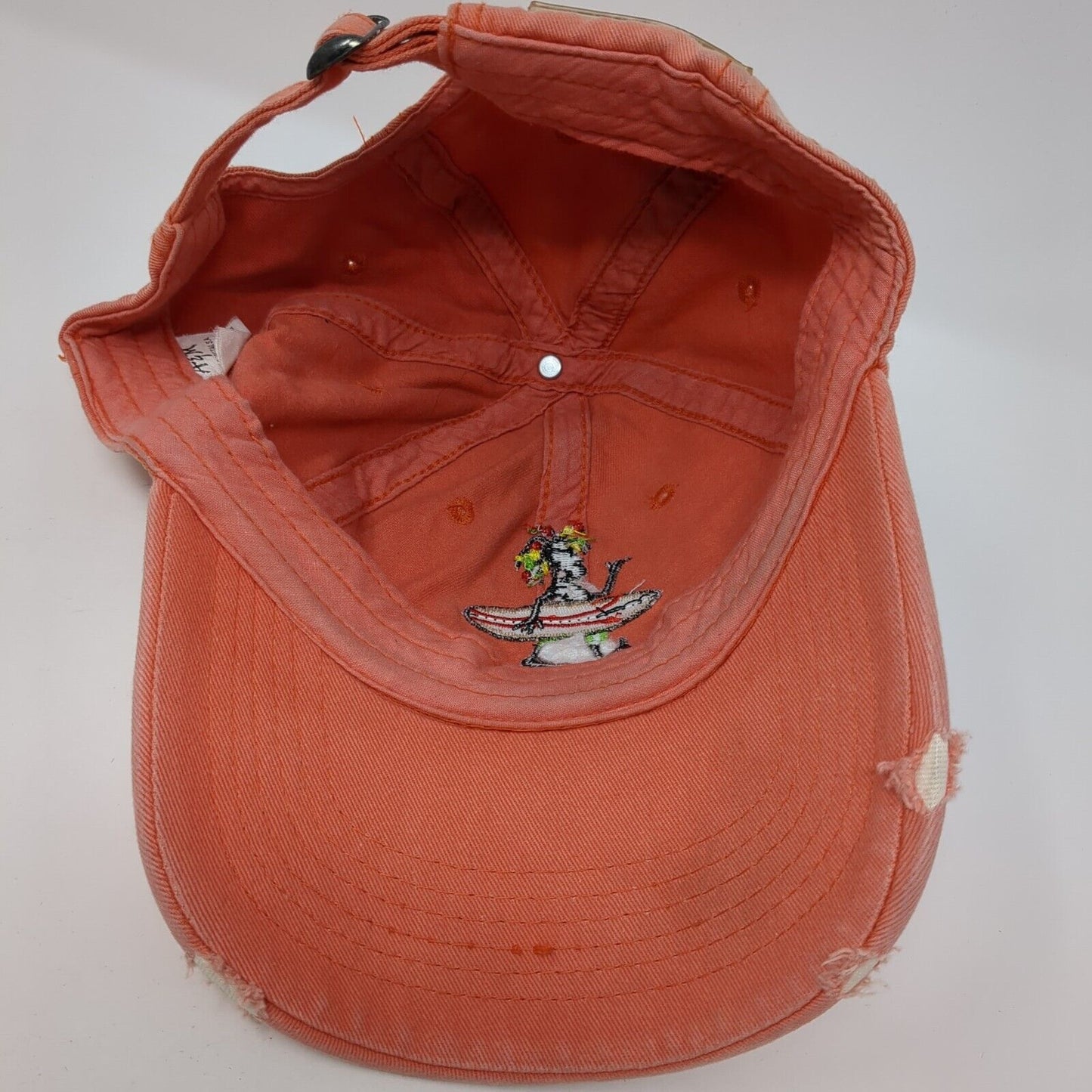 Pura Vida Slideback Hat Pink One Size Adjustable Costa Rica Embroidered