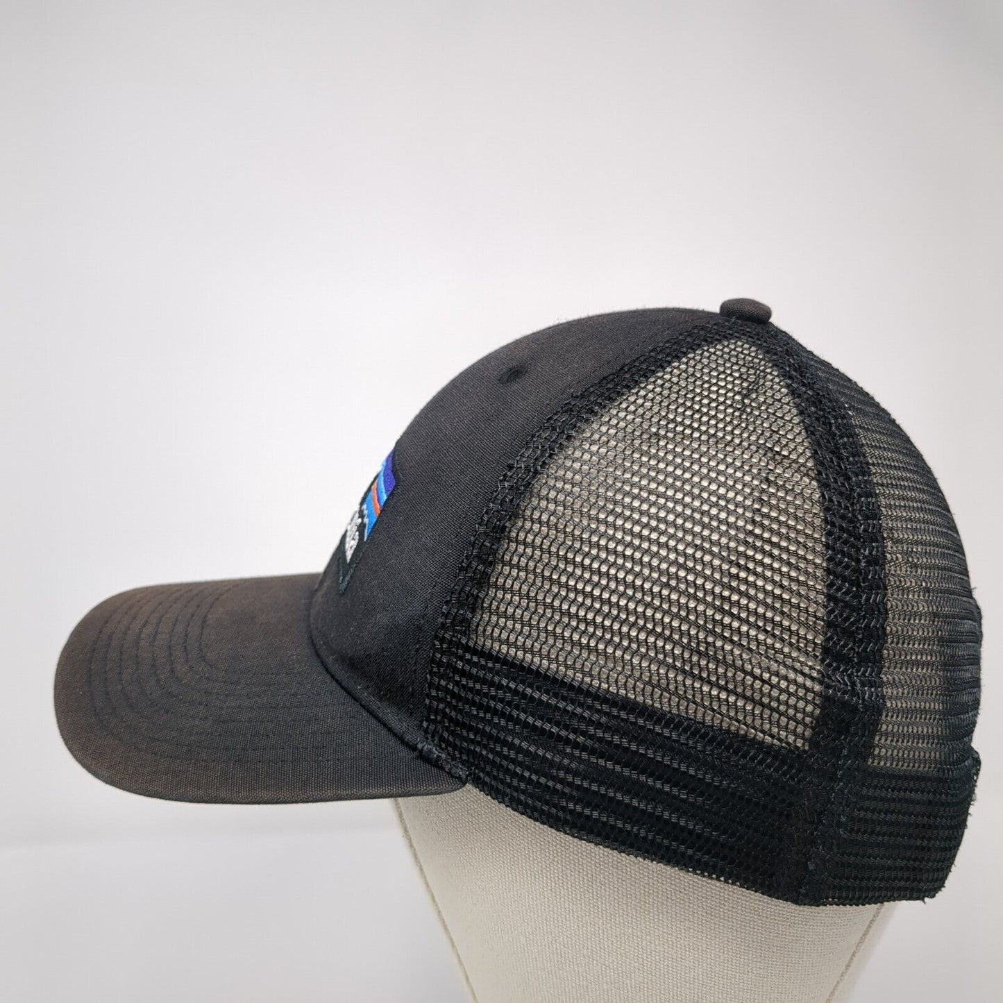 Patagonia Snapback Mesh Back Trucker Hat Black One Size Adjustable