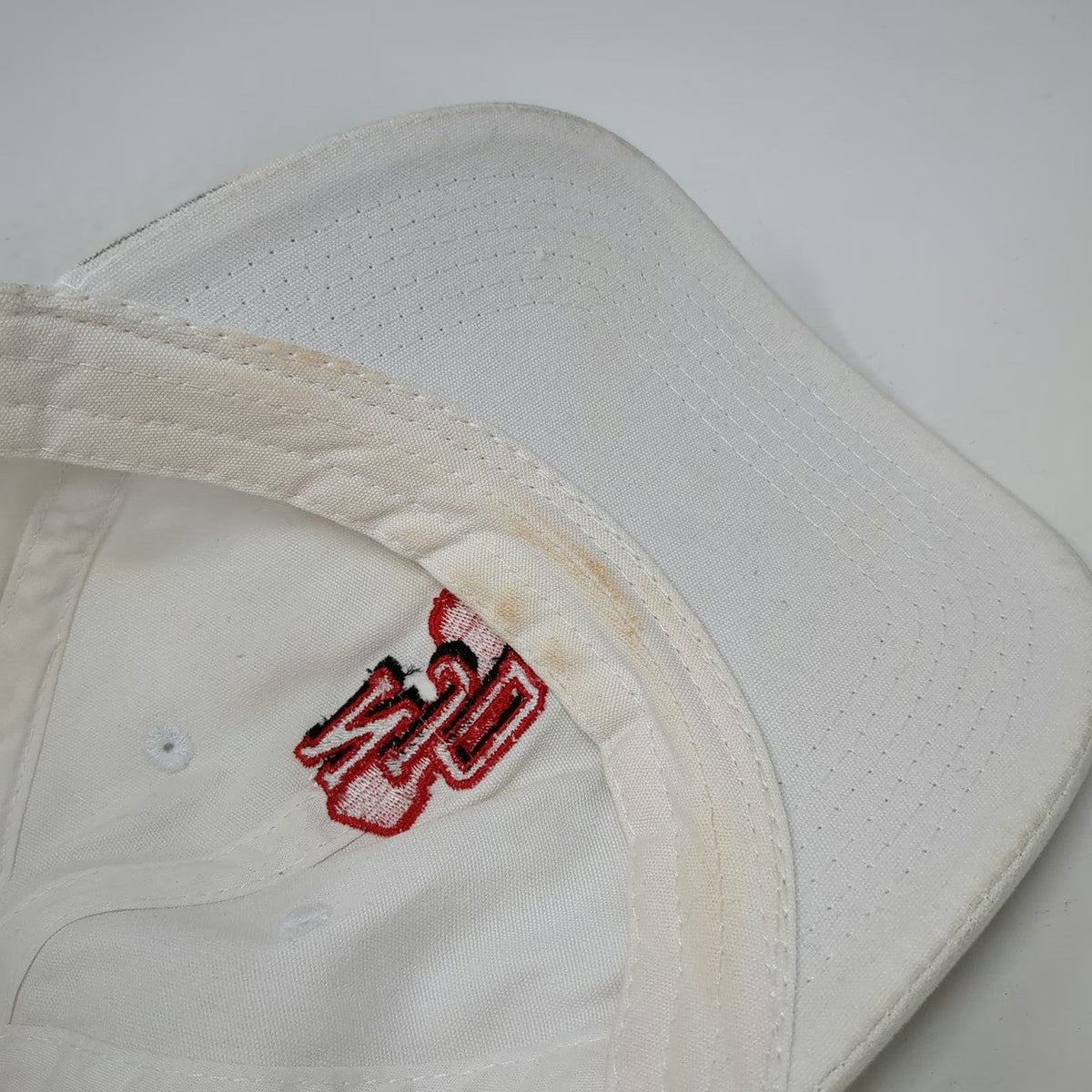 Port & Company Baseball Cap White One Size NJD New Jersey Logo Strapback Hat