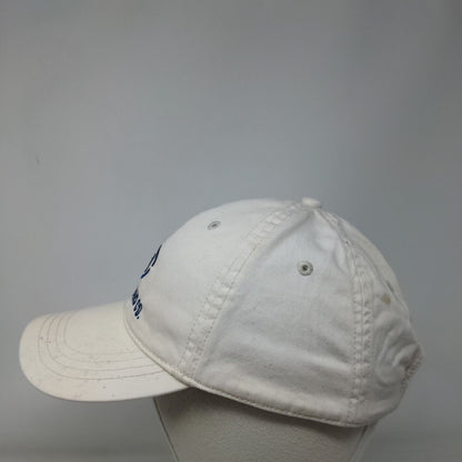 Nautica Jeans Co. Slideback Hat Cream One Size Embroidered 6 Panel