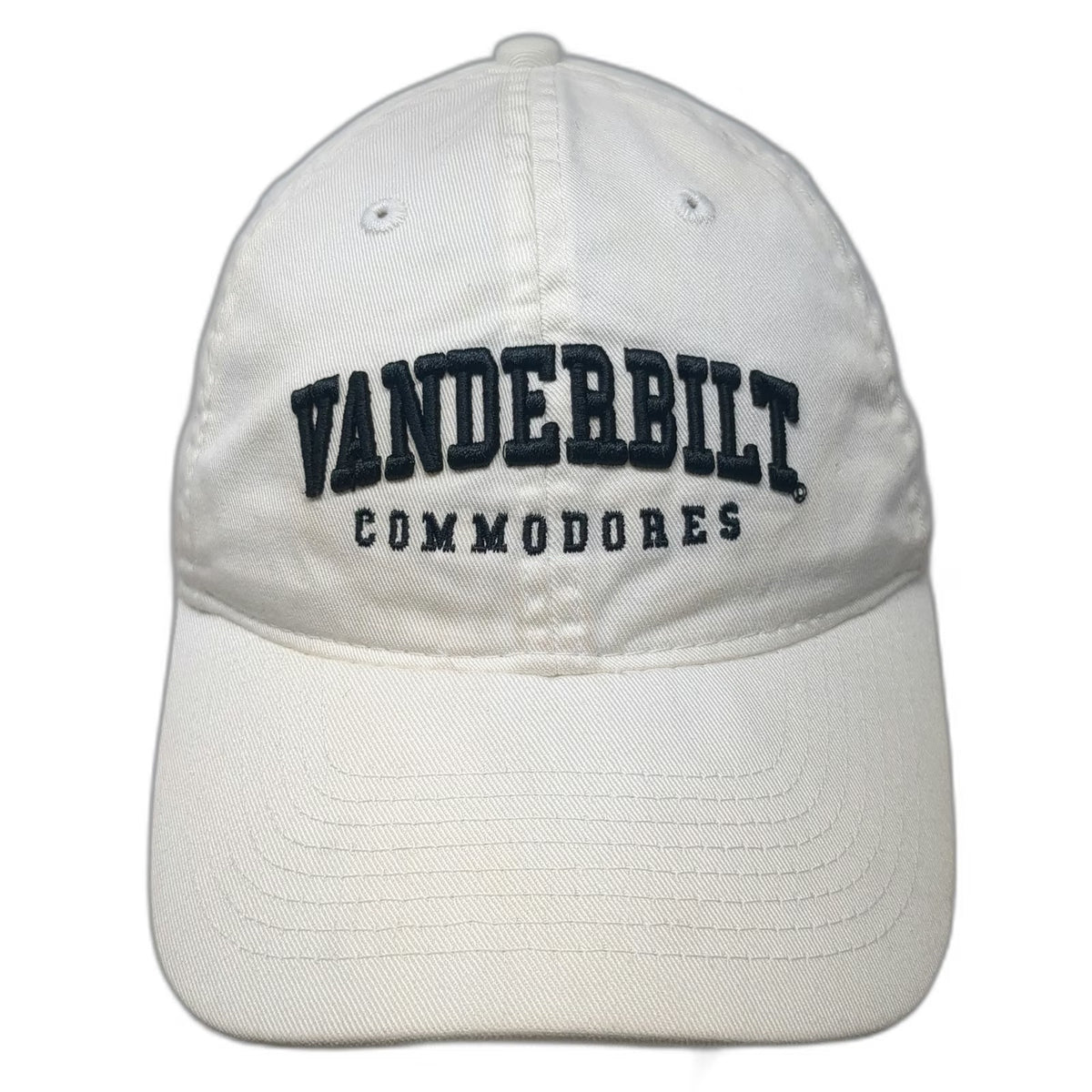 Vanderbilt Commodores NCAA Legacy Cap White One Size Slideback Embroidered Hat