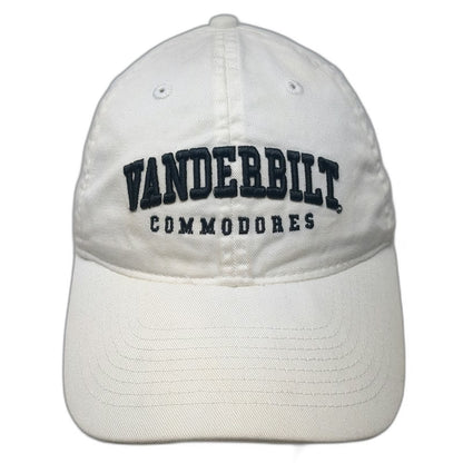 Vanderbilt Commodores NCAA Legacy Cap White One Size Slideback Embroidered Hat