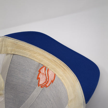 Hop Valley Brewing Co. Snapback Trucker Hat Blue One Size Mesh Back