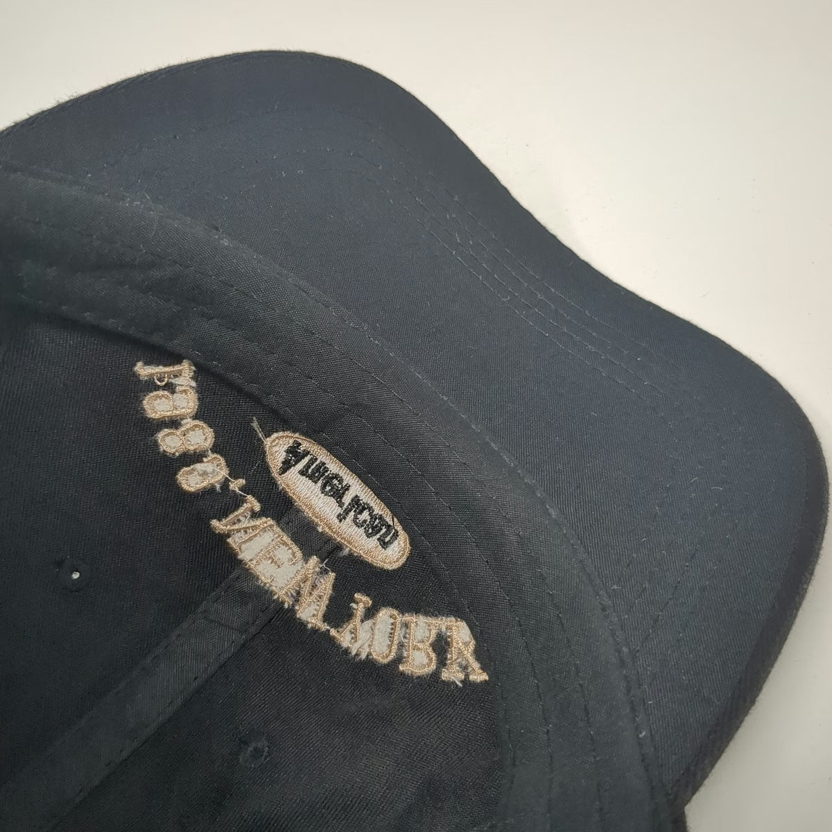 Baseball Cap Black One Size Cotton Slideback New York 1989 Madison Square Hat