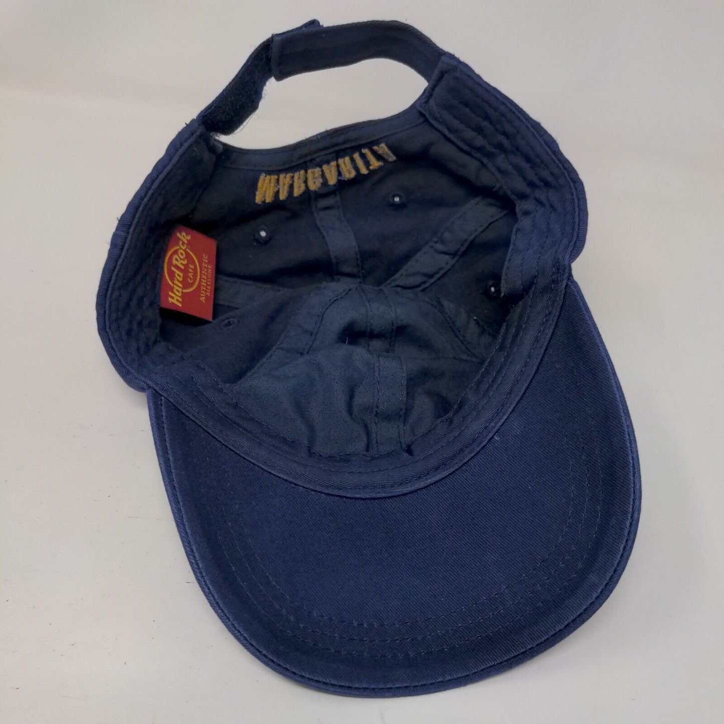 Hard Rock Cafe Margarita Strapback Hat Blue One Size Embroidered
