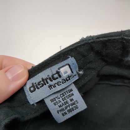 Edusa Strapback Cadet Army Hat Black OSFA Adjustable District Threads