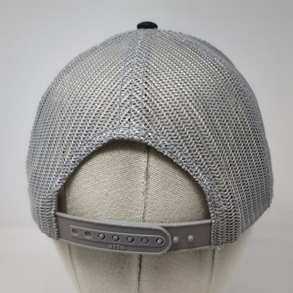 OTTO Trucker Hat Black One Size Millbrook Gas Patch Mesh Snapback Workwear Cap