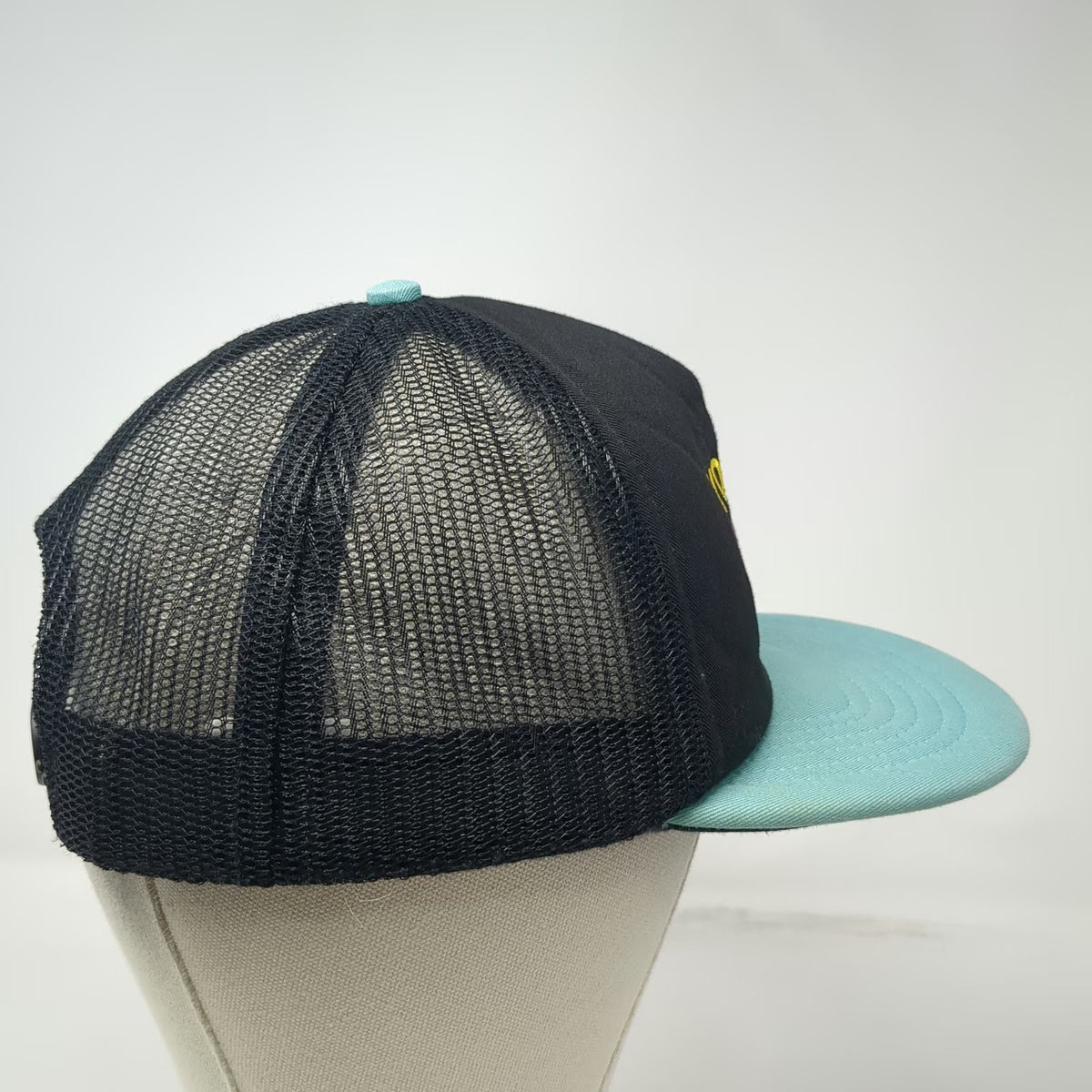 VonZipper Trucker Hat Black Blue One Size Tanning Team Sunglasses Snapback Mesh