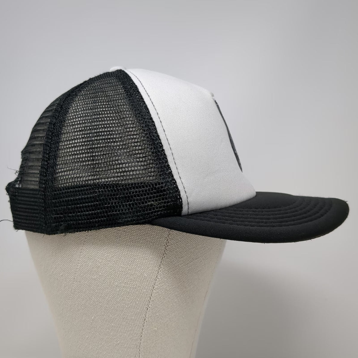 District Trucker Hat Black One Size Idaho Surf Association Surfing Patch Foam