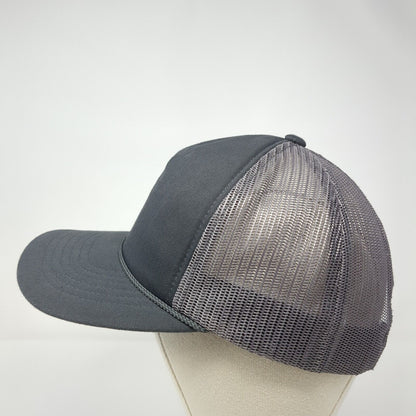 Richardson Snapback Rope Trucker Hat Gray One Size Mesh Back Blank