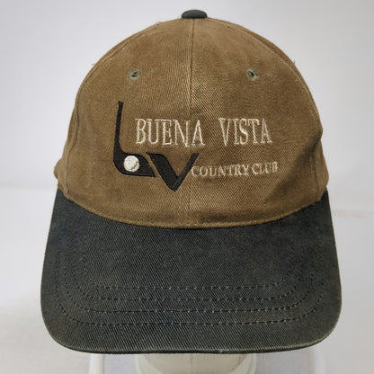 Imperial Baseball Cap Brown Black One Size Buena Vista Country Club Golf Hat