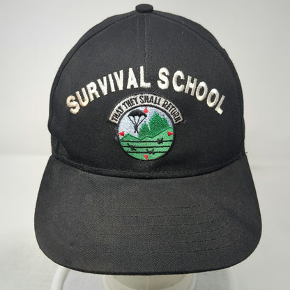 Eagle Survival School SERE Military Patch Black Baseball Cap OSFM Snapback Hat