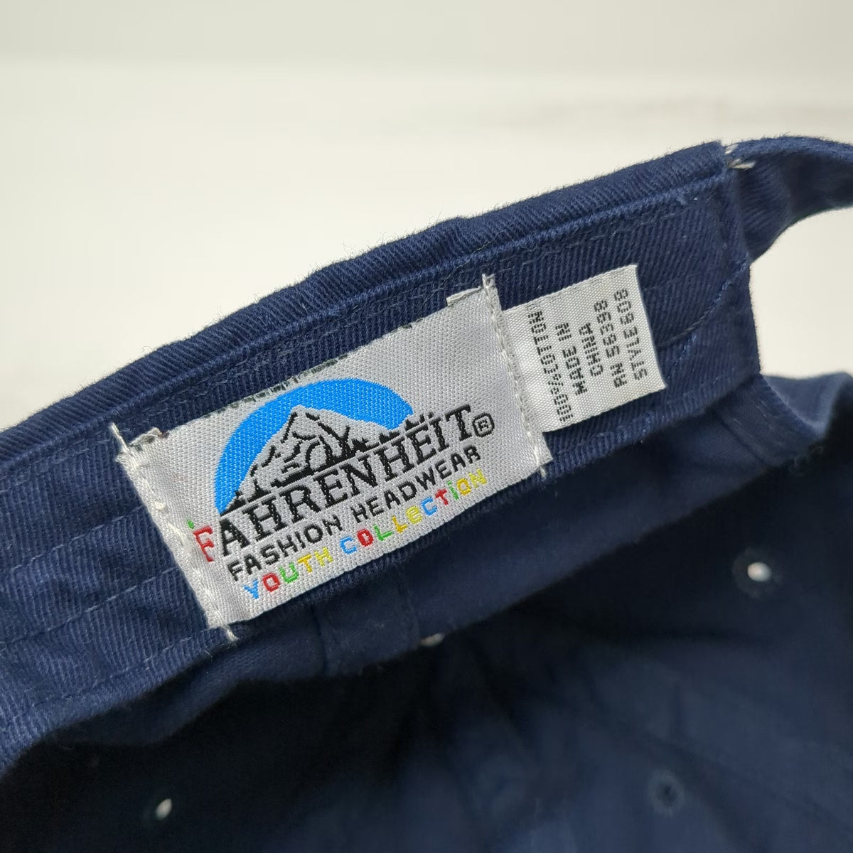 Fahrenheit Yellowstone National Park Bear Blue One Size Baseball Cap Hat Cotton