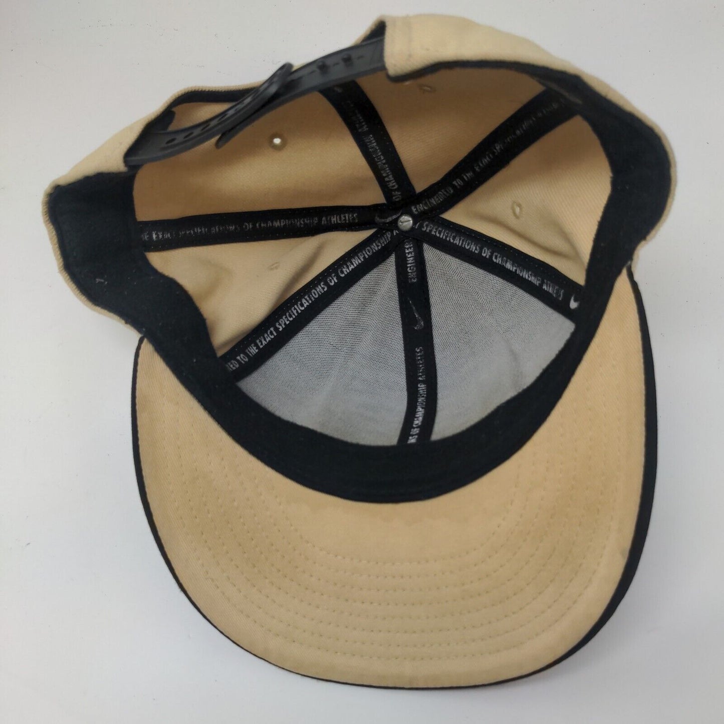 EC Indian Native American Snapback Nike Hat Black Tan Embroidered Logo