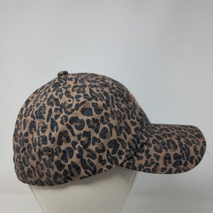 MSM Slideback Hat Multicolor One Size Embroidered Leopard Print Marley Lilly