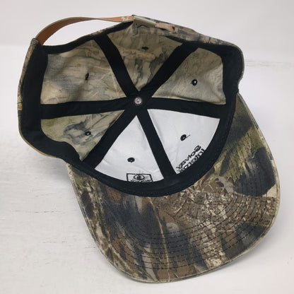 Baseball Cap Brown Camo One Size Slideback Solvay Interox Corporate Logo Hat