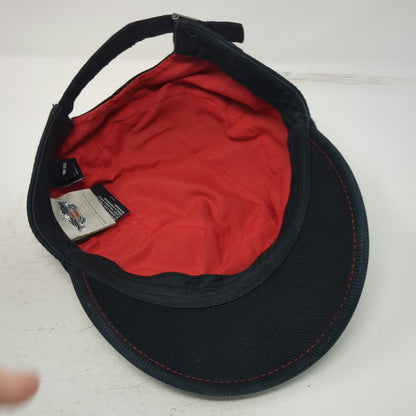 Harley-Davidson Army Cap Black Red One Size Contrast Stitching Strapback Hat