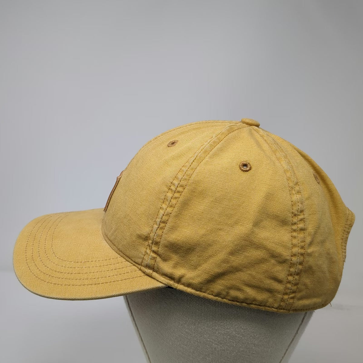 Carhartt Baseball Cap Brown One Size Canvas Patch Logo Embroidered Strapback Hat