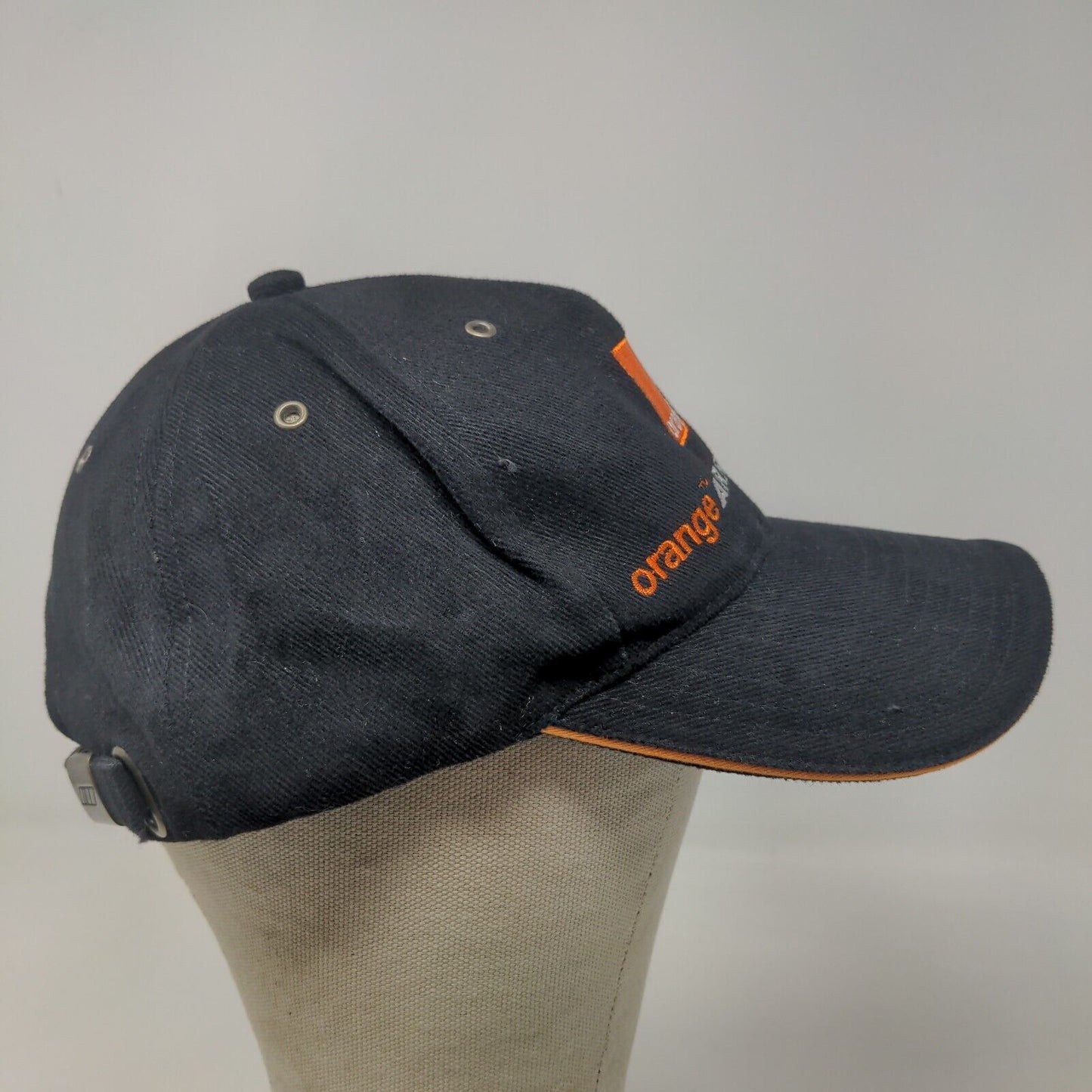 Orange Arrows Men's Slideback Hat Black OSFA Embroidered Logo 100% Cotton