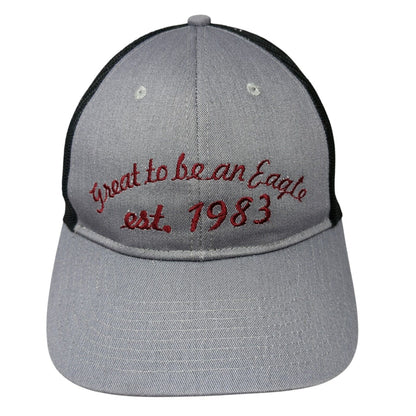 Great to Be An Eagle Est. 1983 Snapback Trucker Hat Gray OS Mesh Port Authority