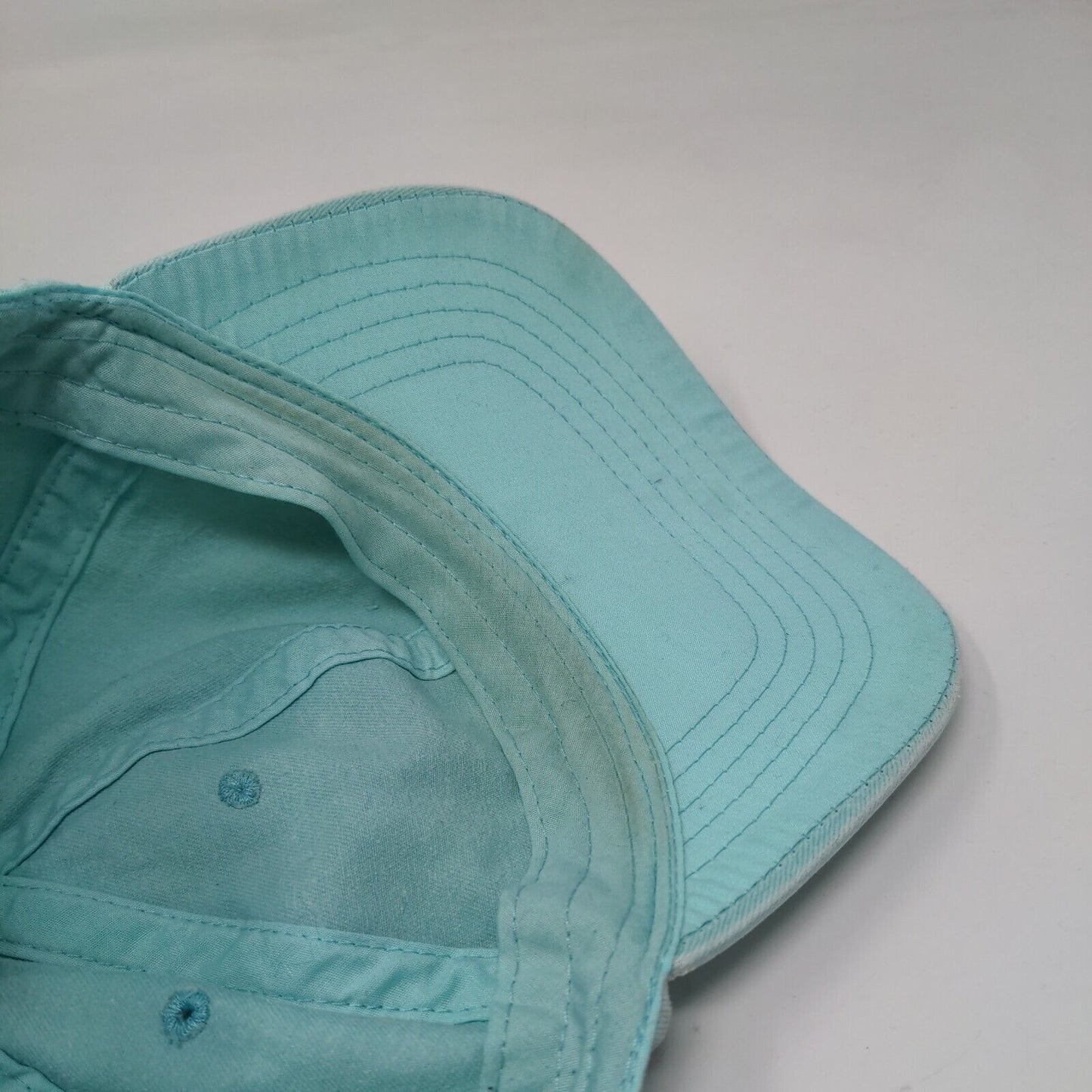Unbranded Strapback Hat Blue OSFM Adjustable Embroidered Vented Holes 6 Panel