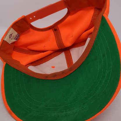 YoungAn Snapback Hat Orange One Size Green Under Visor Front Rope Blank Cap