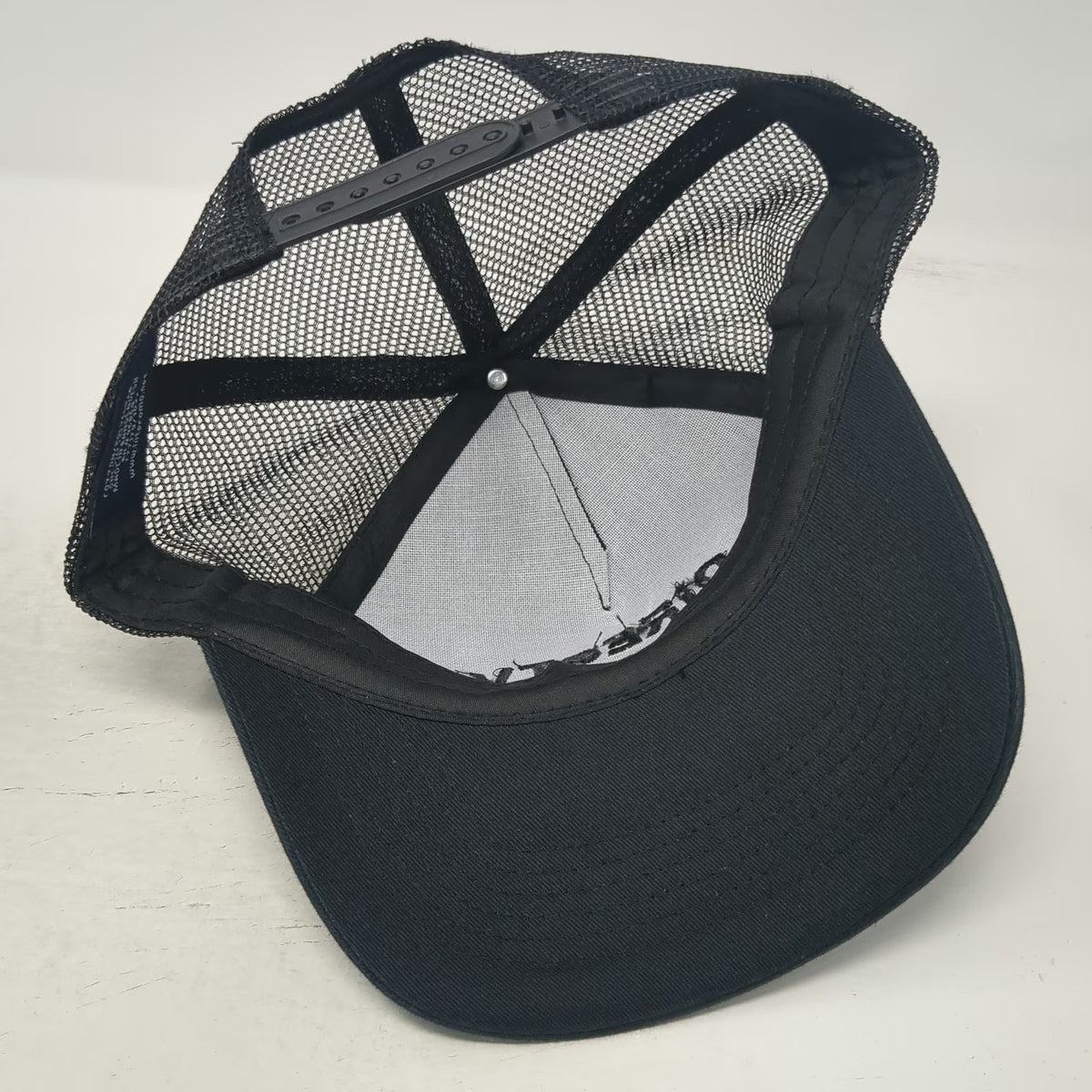 HIT Promo Trucker Hat Black One Size DirecTV Tonal Logo Mesh Snapback Cap