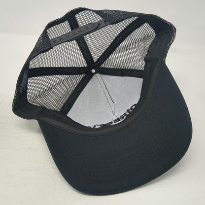 HIT Promo Trucker Hat Black One Size DirecTV Tonal Logo Mesh Snapback Cap