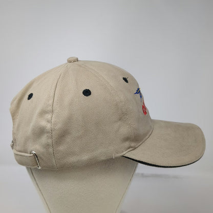 Art Headwear Baseball Cap Beige Red Blue Yellow OSFM Embroidered Hat Slideback