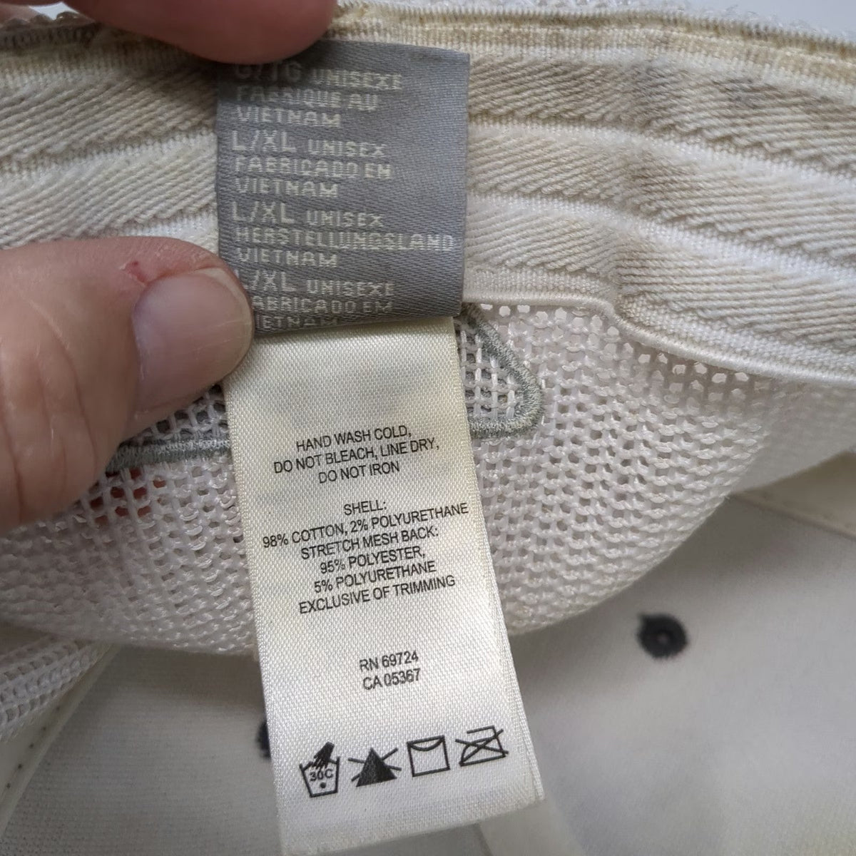 Columbia PFG Gray XL Baseball Cap Fish American Mesh Stretch Fit Hat Outdoor