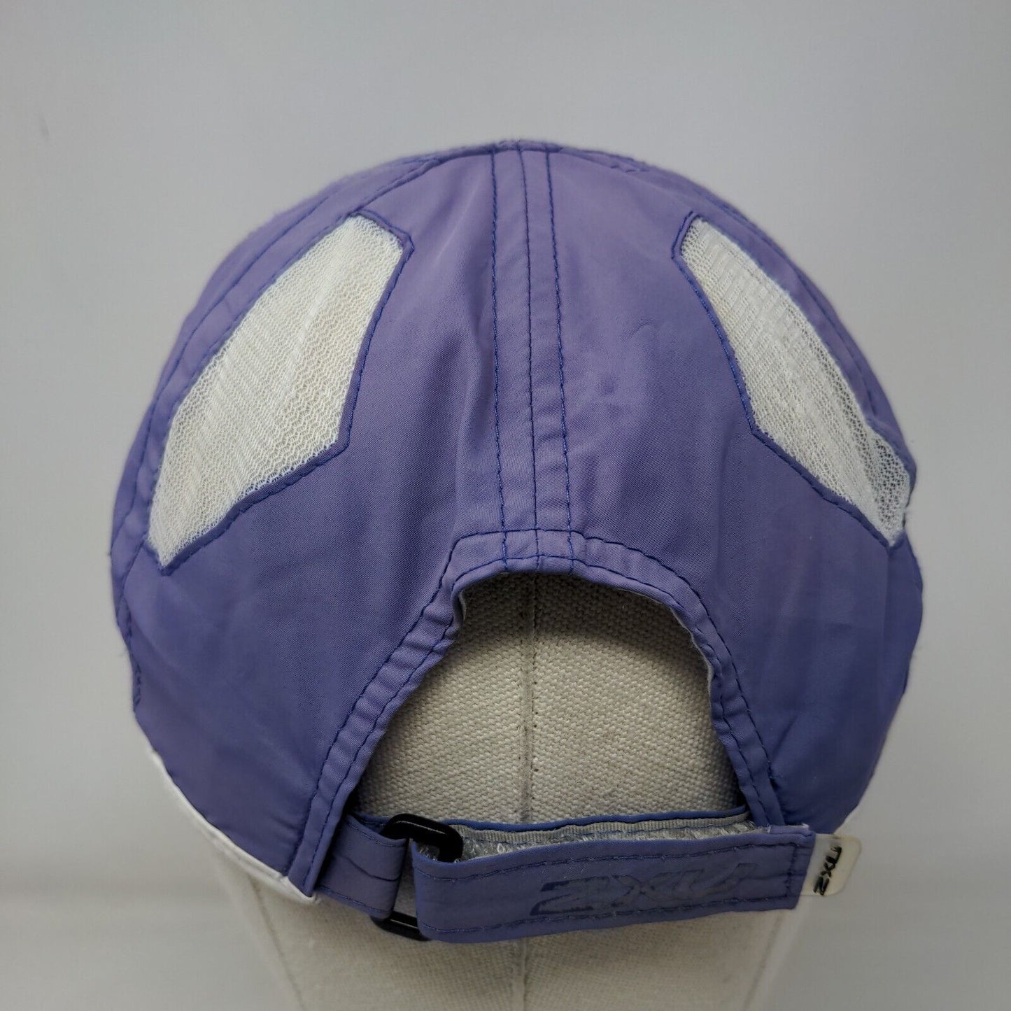 2XU Strapback Hat Blue One Size Adjustable Breathable Mesh Lightweight 6 Panel