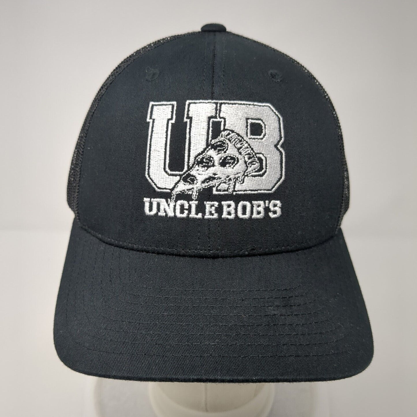 UB Uncle Bob's Snapback Trucker Hat Black One Size Mesh Back Yupoong
