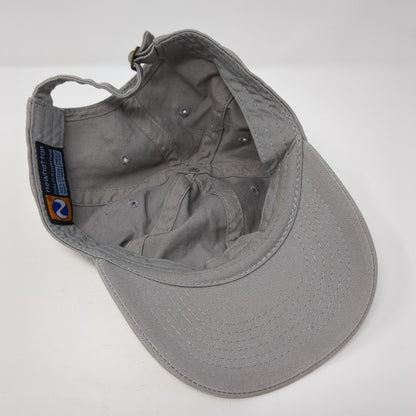 Newhattan Slideback Hat Gray One Size Adjustable Embroidered Blank Cotton