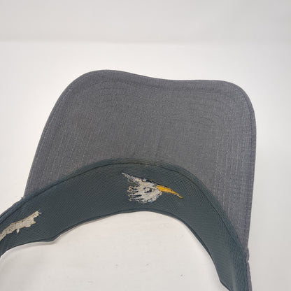 Softball Strapback Sun Visor Hat Gray One Size Embroidered Under Armour