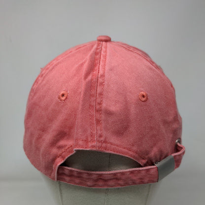 Tennis Slideback Hat Pink OSFA Adjustable Vented Holes Vitronic Four Seasons