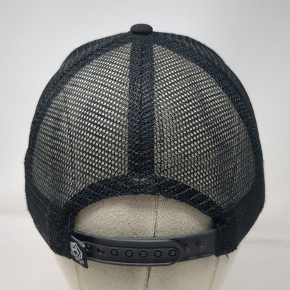 USCCA Trucker Hat Black One Size Mesh Back Stars Stripes Shield Logo Graphic Hat