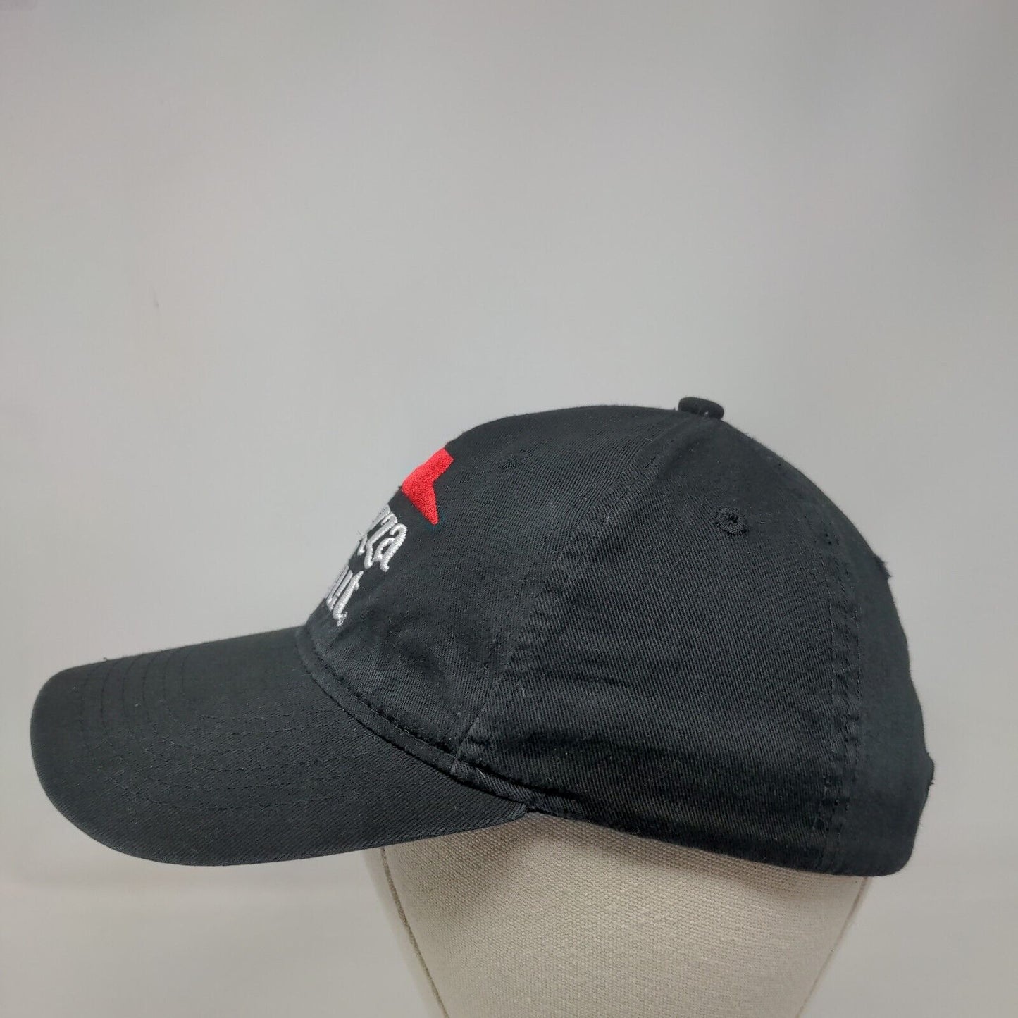 Pizza Hut Strapback Hat Black OSFA Adjustable Embroidered Uniform