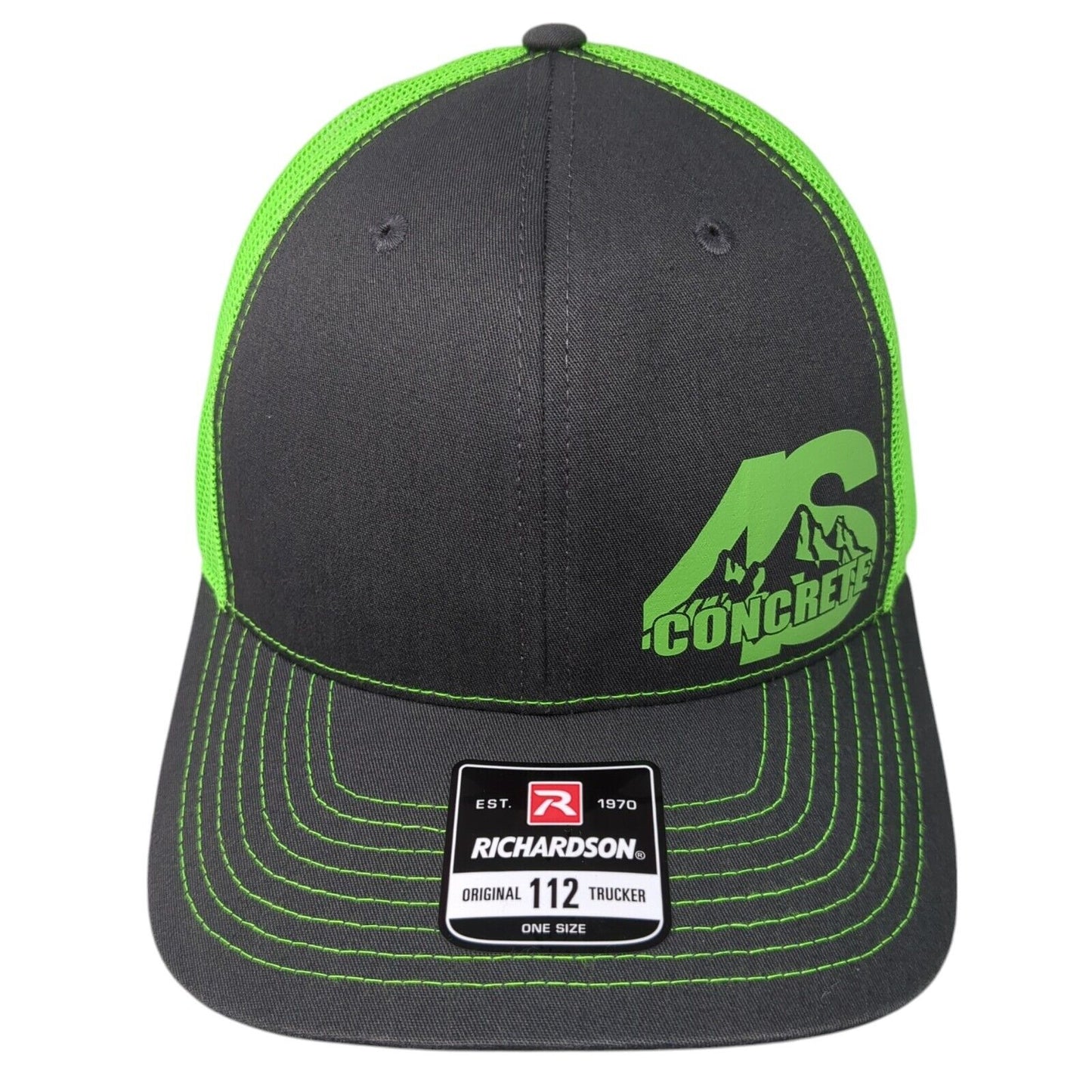 Concrete Snapback Trucker Hat Multicolor OS Adjustable Mesh Back Richardson