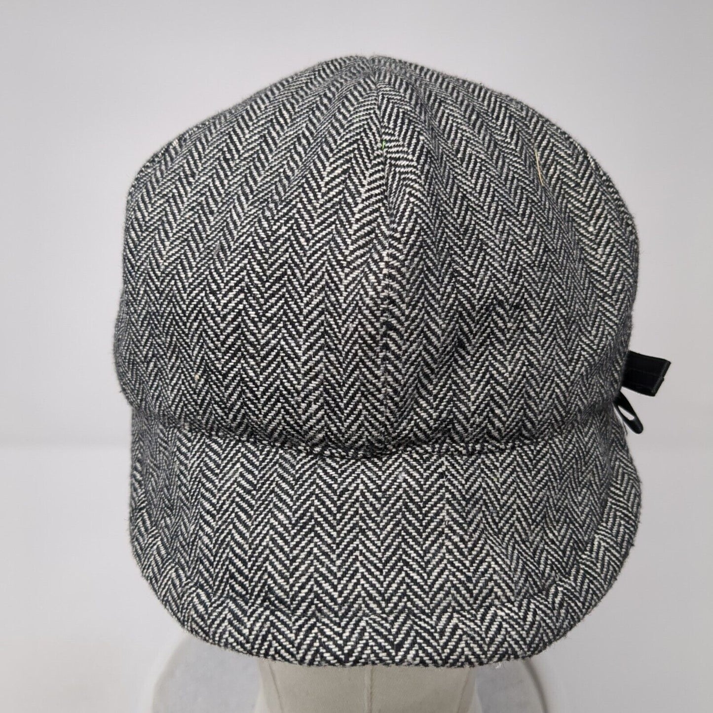 Unbranded Fitted Newsboy Cap Hat Multi One Size Herringbone Buttons