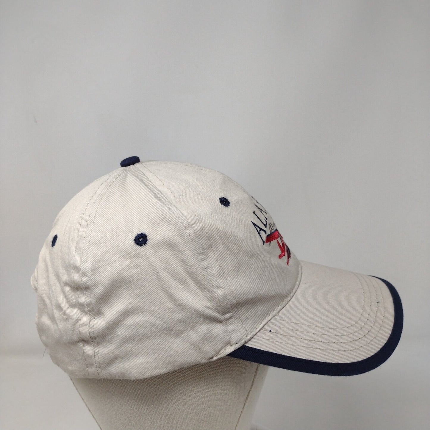 Alaska Snapback Hat Tan One Size Adjustable Embroidered 6 Panel Tonqass Cotton