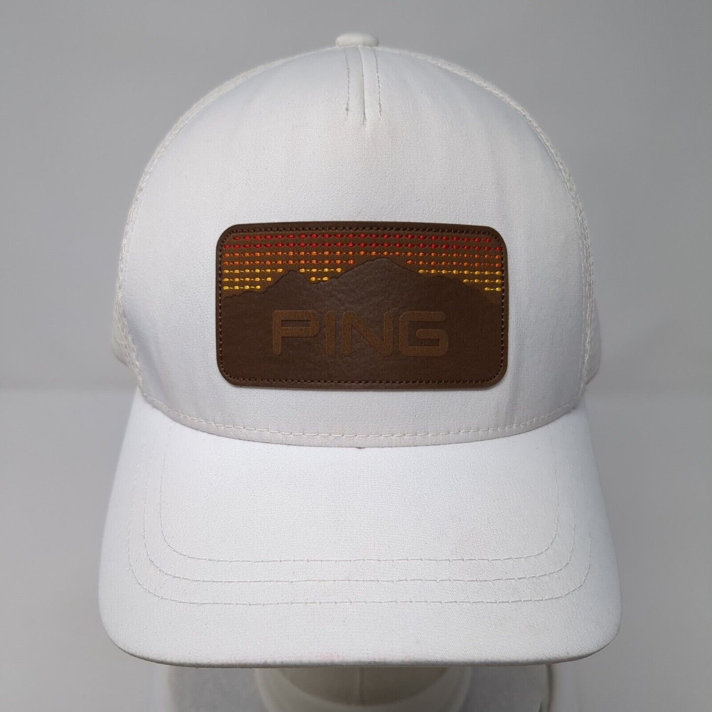 Ping Patch Snapback Mesh Back Trucker Hat White One Size Sensorcool