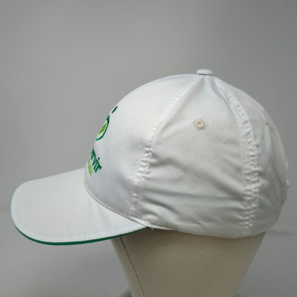 Sun Shine Baseball Cap White One Size Crediservir Embroidered Logo Slideback Hat