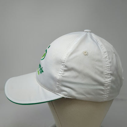 Sun Shine Baseball Cap White One Size Crediservir Embroidered Logo Slideback Hat